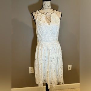 Adrianna Papel white lace dress size 10